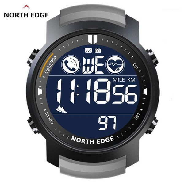 men's digital watch military waterproof 50m running sports pedometer satch heart rate wristband android ios wristwatches, Slivery;brown
men's digital watch military waterproof 50m running sports pedometer satch heart rate wristband android ios wristwatches, Slivery;brown