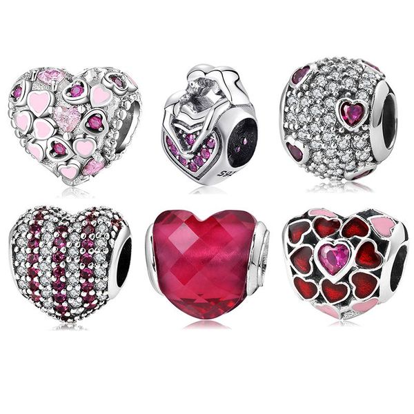 other 100% authentic 925 sterling silver pink heart crystal clear zircon beads fit original european charms bracelet jewelry making
other 100% authentic 925 sterling silver pink heart crystal clear zircon beads fit original european charms bracelet jewelry making
