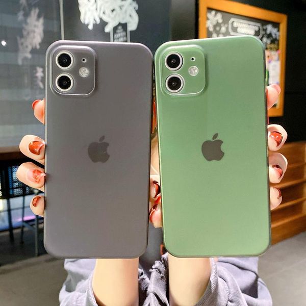 cell phone pouches ultra thin hard matte pp case for 11 12 pro max mini xs xr 8 plus se 2021 10 shockproof bumper cover protectio