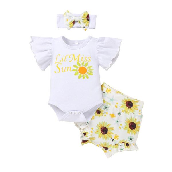 born infant baby girls clothing sets letter floral short sleeve bodysuit romper+shorts+hairband outfits summer, White
born infant baby girls clothing sets letter floral short sleeve bodysuit romper+shorts+hairband outfits summer, White