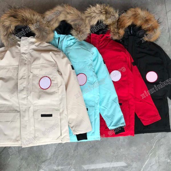 21ss men designers jackets down parkas hooded letter canada wool collar clothes mens coats outerwear clothing black blue grey khaki xinxin
21ss men designers jackets down parkas hooded letter canada wool collar clothes mens coats outerwear clothing black blue grey khaki xinxin