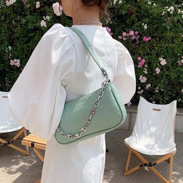 totes crocodile pattern small pu leather baguette underarm crossbody bags for women 2021 summer ladies luxury chain shoulder handbags
totes crocodile pattern small pu leather baguette underarm crossbody bags for women 2021 summer ladies luxury chain shoulder handbags