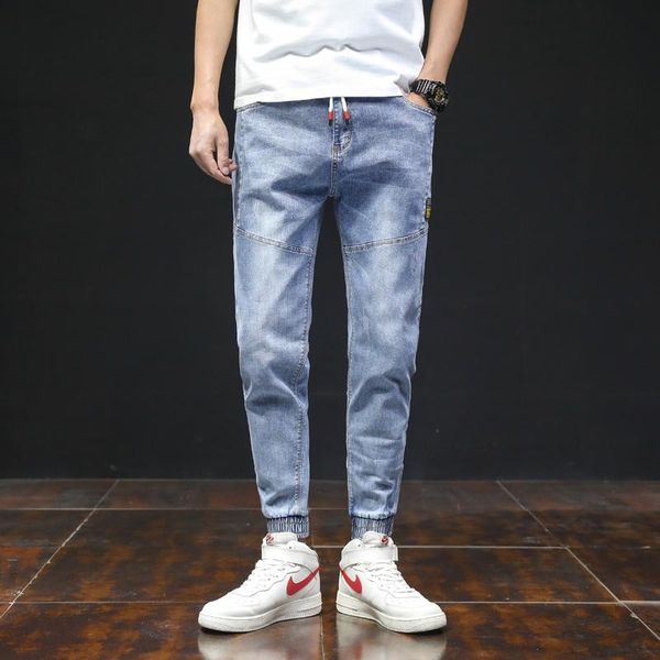 men's jeans 2021 spring autumn harem men pants ankle length streetwear casual denim joggers black blue baggy trousers,8608
men's jeans 2021 spring autumn harem men pants ankle length streetwear casual denim joggers black blue baggy trousers,8608