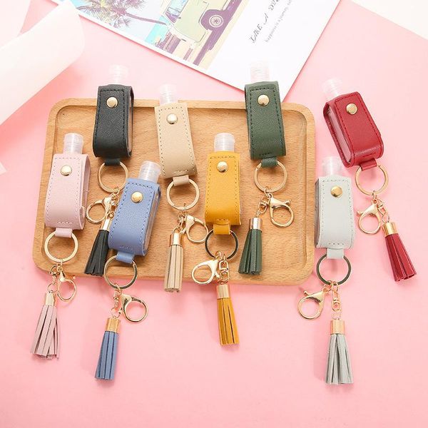 storage bottles & jars 30ml disinfect hand sanitizer holder refillable empty travel bottle with tassels pu leather keychain washing gel
storage bottles & jars 30ml disinfect hand sanitizer holder refillable empty travel bottle with tassels pu leather keychain washing gel
