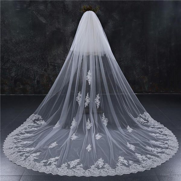 bridal veils romantic 4 m wedding veil cathedral one layer lace appliqued long with comb woman marry gifts 2021 accessories, Black
bridal veils romantic 4 m wedding veil cathedral one layer lace appliqued long with comb woman marry gifts 2021 accessories, Black