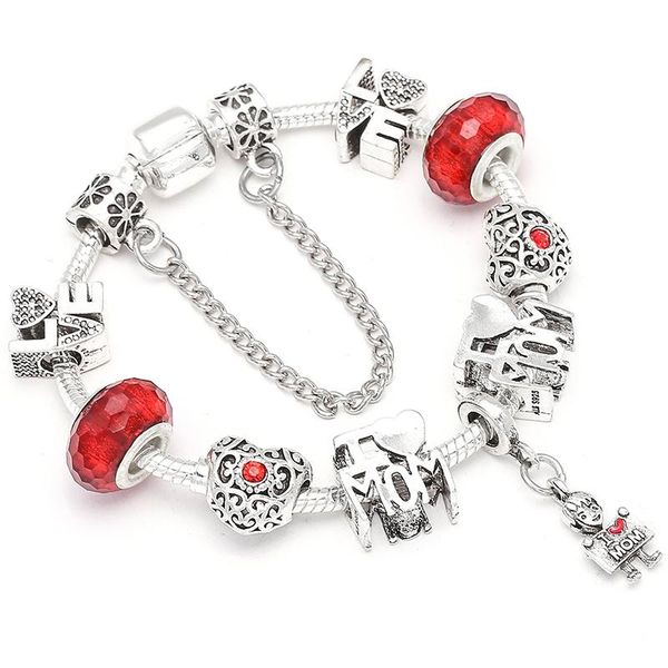 charm bracelets baopon drop i love mom pendant crystal beads fits brand & bangles for women mother jewelry, Golden;silver
charm bracelets baopon drop i love mom pendant crystal beads fits brand & bangles for women mother jewelry, Golden;silver
