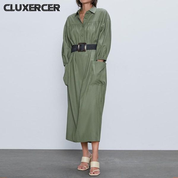 casual dresses 2021 spring summer long shirt dress women vintage sleeve a-line office lady maxi with belt, Black;gray
casual dresses 2021 spring summer long shirt dress women vintage sleeve a-line office lady maxi with belt, Black;gray