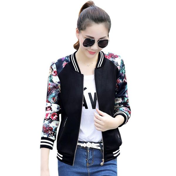 fashion women print short coat spring autumn bomber jacket students baseball coats female casual slim thin outwear sf445 women's jacket, Black;brown
fashion women print short coat spring autumn bomber jacket students baseball coats female casual slim thin outwear sf445 women's jacket, Black;brown