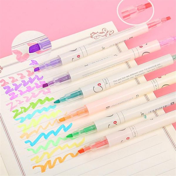 highlighters double head different colored pens highlighter stationery key text markers kawaii morandi fluorescent pen art school supplies, Black;red
highlighters double head different colored pens highlighter stationery key text markers kawaii morandi fluorescent pen art school supplies, Black;red