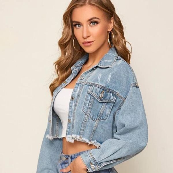women's jackets autumn winter trend cropped denim yellow casual ladies long sleeve single breasted jean jacket coat, Black;brown
women's jackets autumn winter trend cropped denim yellow casual ladies long sleeve single breasted jean jacket coat, Black;brown