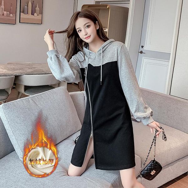 casual dresses women one piece dress winter autumn 2022 office lady korea style long sleeve patchwork solid zipper upset, Black;gray
casual dresses women one piece dress winter autumn 2022 office lady korea style long sleeve patchwork solid zipper upset, Black;gray