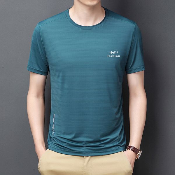 men's t shirts summer round neck ice silk breathable perforated mesh comfortable bottom short sleeve, White;black
men's t shirts summer round neck ice silk breathable perforated mesh comfortable bottom short sleeve, White;black