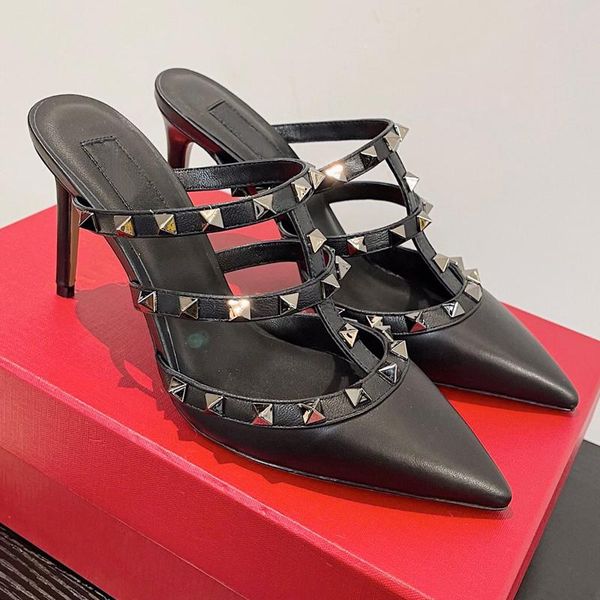 sandals multicolor high heels women 2022 designer shoe casual flat shoes rivets slippers summer womens sandal, Black
sandals multicolor high heels women 2022 designer shoe casual flat shoes rivets slippers summer womens sandal, Black