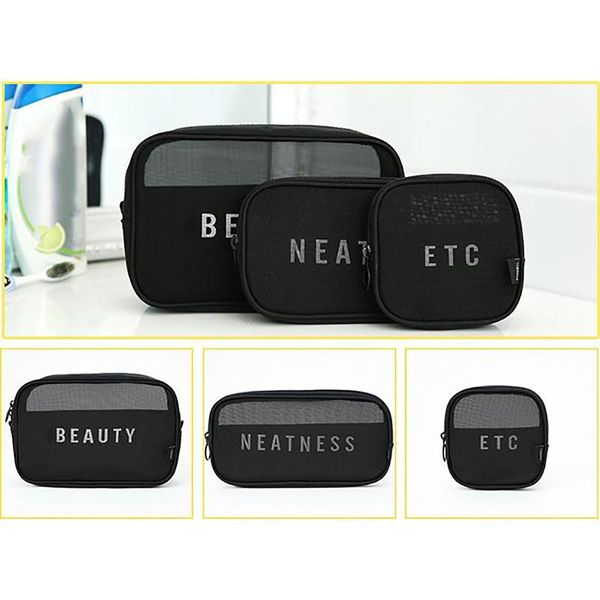 travel cosmetic bag mesh transparent make up makeup case headphone usb organizer storage pouch beauty wash kit bags necessaries & cases
travel cosmetic bag mesh transparent make up makeup case headphone usb organizer storage pouch beauty wash kit bags necessaries & cases