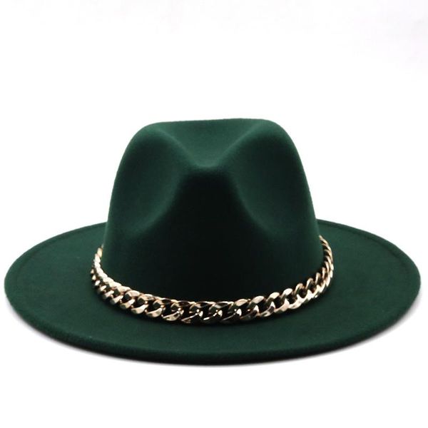wide brim hats simole fedora women men thick gold chain band felted jazz cap winter autumn panama camel white, Blue;gray
wide brim hats simole fedora women men thick gold chain band felted jazz cap winter autumn panama camel white, Blue;gray