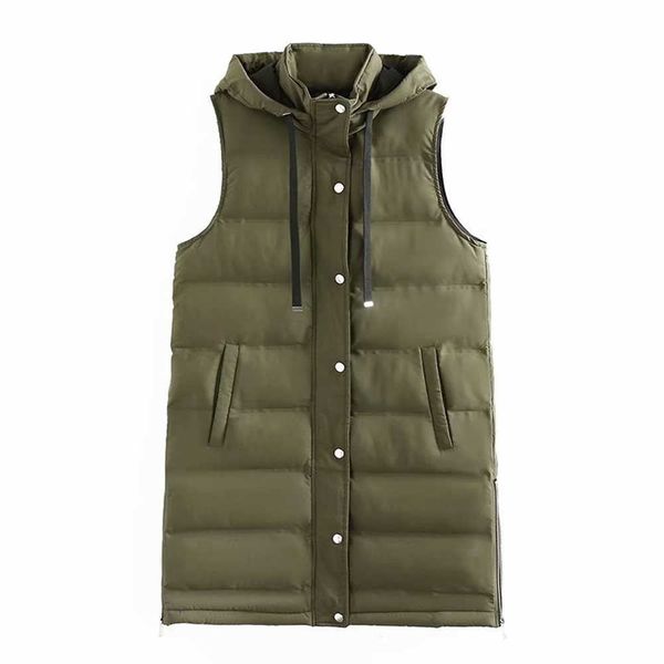 za women fashion seamless pressure glue fill cotton hooded vest coat vintage female waistcoat chic 211008, Black;white
za women fashion seamless pressure glue fill cotton hooded vest coat vintage female waistcoat chic 211008, Black;white