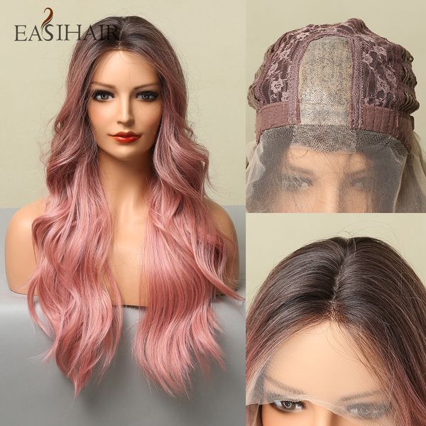 long pink synthetic wig hairline lace wigs for women soft hair front lace part wig cosplay pink wig heat resistant, Black
long pink synthetic wig hairline lace wigs for women soft hair front lace part wig cosplay pink wig heat resistant, Black
