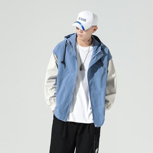 men's jackets men hooded patchwork jacket 2021 mens hip hop streetwear bomber male hoody waterproof coats college student windbreaker, Black;brown
men's jackets men hooded patchwork jacket 2021 mens hip hop streetwear bomber male hoody waterproof coats college student windbreaker, Black;brown