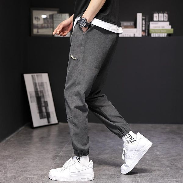 men's pants 2021 style overalls thin casual summer loose sports student's small foot capris, Black
men's pants 2021 style overalls thin casual summer loose sports student's small foot capris, Black