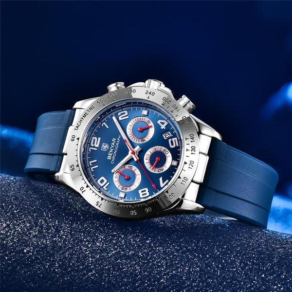 wristwatches benyar luxury men's 40mm business waterproof quartz watches brand 30m diving chronograph relogio masculino, Slivery;brown
wristwatches benyar luxury men's 40mm business waterproof quartz watches brand 30m diving chronograph relogio masculino, Slivery;brown