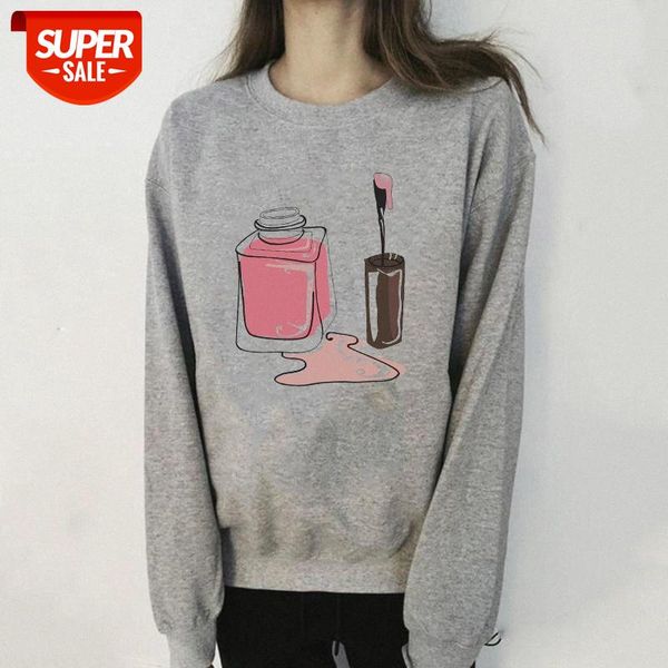 cross-border elements nail polish printing round neck sweater plus velvet gray #nq1e, Black
cross-border elements nail polish printing round neck sweater plus velvet gray #nq1e, Black