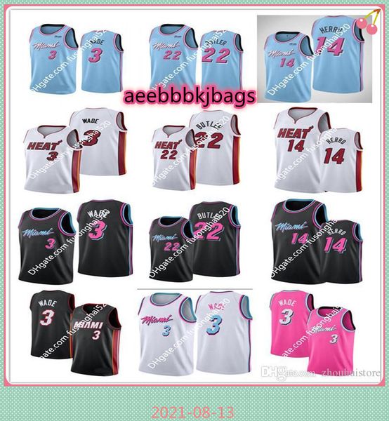 2021 men throw back rev basketball jerseys dwyane 3 wade 100% stitched jimmy 22 butler shirts tyler 14 herro bam pink bule white, Black;red
2021 men throw back rev basketball jerseys dwyane 3 wade 100% stitched jimmy 22 butler shirts tyler 14 herro bam pink bule white, Black;red