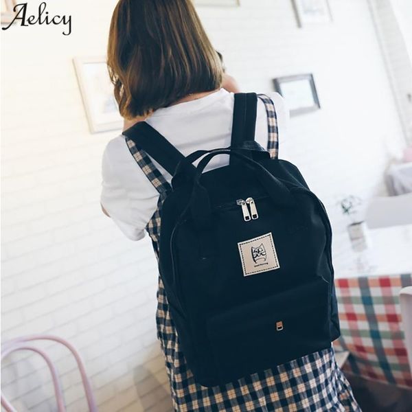 backpack aelicy fashion nylon zipper leisure travel bag school large capacity couple solid color
backpack aelicy fashion nylon zipper leisure travel bag school large capacity couple solid color
