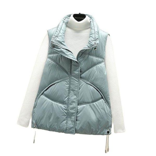 women's vests down cotton vest thin light warm autumn winter female waistcoat outerwear short sleeveless jacket parker coat, Black;white
women's vests down cotton vest thin light warm autumn winter female waistcoat outerwear short sleeveless jacket parker coat, Black;white