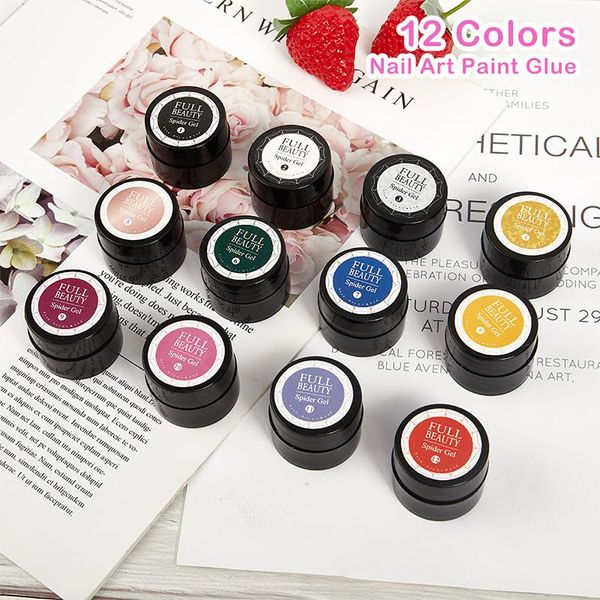 nail gel 12pcs spider web polish set art decorations black silk line drawing uv varnishes diy manicure accessories, Red;pink
nail gel 12pcs spider web polish set art decorations black silk line drawing uv varnishes diy manicure accessories, Red;pink