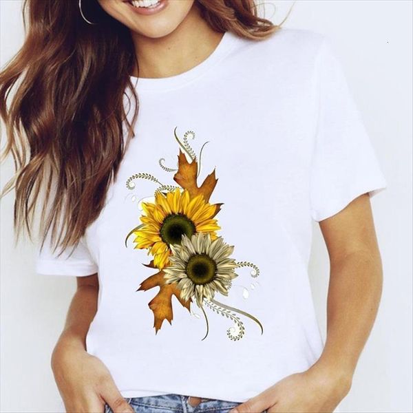 graphic sunflower style elegant floral womens casual spring 90s summer clothes tees print female t shirt, White
graphic sunflower style elegant floral womens casual spring 90s summer clothes tees print female t shirt, White