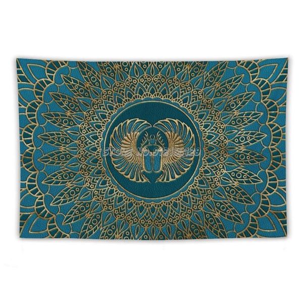 tapestries egyptian scarab beetle gold on teal leather tapestry wall hanging home mandala decoration hippie decorative amulet
tapestries egyptian scarab beetle gold on teal leather tapestry wall hanging home mandala decoration hippie decorative amulet