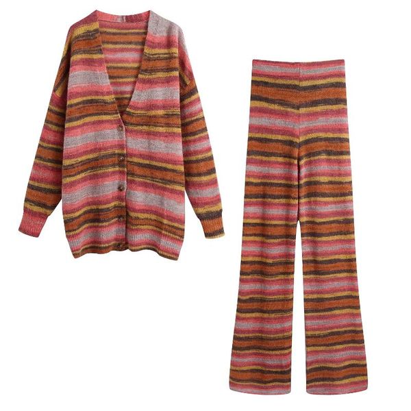 women's knits & tees vintage striped autumn cardigan jackat long coat high waist straight female pants knitted casual street outerwear, White
women's knits & tees vintage striped autumn cardigan jackat long coat high waist straight female pants knitted casual street outerwear, White