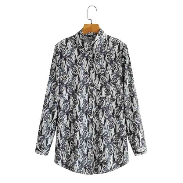 spring women vintage printing single pocket casual shirt female long sleeve blouse loose blusas s8570 210430, White
spring women vintage printing single pocket casual shirt female long sleeve blouse loose blusas s8570 210430, White