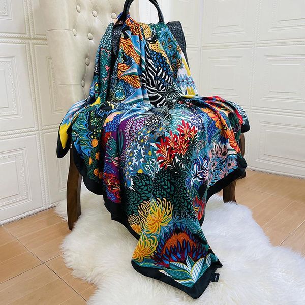 scarves 2021 korean version of the ladies print large square scarf air conditioning shawl sunscreen silk beach towel, Blue;gray
scarves 2021 korean version of the ladies print large square scarf air conditioning shawl sunscreen silk beach towel, Blue;gray