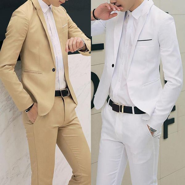 2020 new male wedding prom suit solid color slim fit men formal business work, Black
2020 new male wedding prom suit solid color slim fit men formal business work, Black