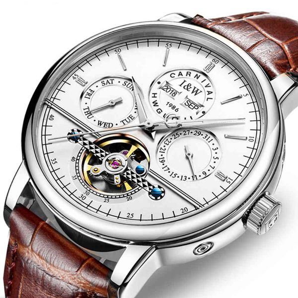 carnival fashion business automatic clock men perpetual calendar gentlemen s fire luxury date week tours, Slivery;brown
carnival fashion business automatic clock men perpetual calendar gentlemen s fire luxury date week tours, Slivery;brown