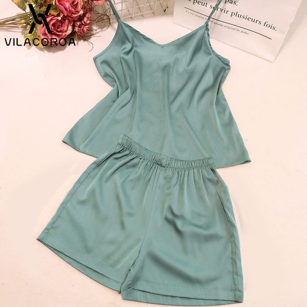 women lingerie set sleepwear green imitation silk v neck camis and shorts 2 piece sets pajama set ladies pijama mujer, Black;red
women lingerie set sleepwear green imitation silk v neck camis and shorts 2 piece sets pajama set ladies pijama mujer, Black;red