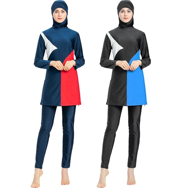 3 pieces sets imuslim swimwear slamic women full coverage beach sun protection sports suits bathing suit swim surf wear swimsuit, Red
3 pieces sets imuslim swimwear slamic women full coverage beach sun protection sports suits bathing suit swim surf wear swimsuit, Red