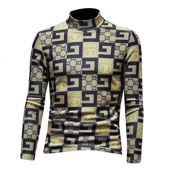 tee 2021 new high-end fashion brand gold half high collar warm long-sleeved men's autumn and winter plus veet padded bottoming shirt, White;black
tee 2021 new high-end fashion brand gold half high collar warm long-sleeved men's autumn and winter plus veet padded bottoming shirt, White;black