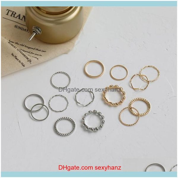 jewelry7pcs/set minimalist gold sier color knuckle ring set joint wedding fashion midi rings for women jewelry aessories cluster drop delive, Golden;silver
jewelry7pcs/set minimalist gold sier color knuckle ring set joint wedding fashion midi rings for women jewelry aessories cluster drop delive, Golden;silver