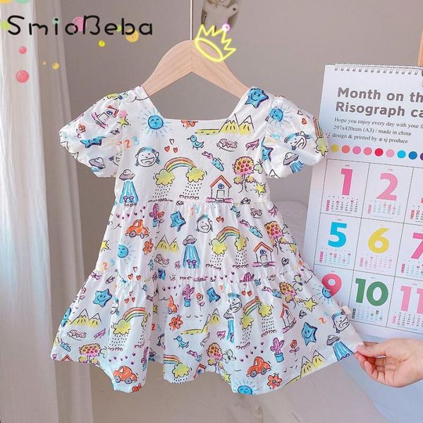baby girls korean dress 2021 summer design colorful cartoon bubble sleeve rainbown sport clothes toddler princess dresses girl's, Red;yellow
baby girls korean dress 2021 summer design colorful cartoon bubble sleeve rainbown sport clothes toddler princess dresses girl's, Red;yellow