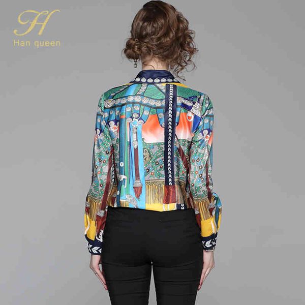 h han queen office lady blusa turn-down collar vintage print new elegant chiffon women blouses long sleeve casual shirts, White
h han queen office lady blusa turn-down collar vintage print new elegant chiffon women blouses long sleeve casual shirts, White