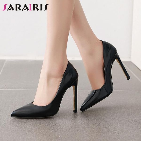 dress shoes sarairis ladies high heels pumps spring office classic pointed toe women fashion patent pu shallow woman, Black
dress shoes sarairis ladies high heels pumps spring office classic pointed toe women fashion patent pu shallow woman, Black