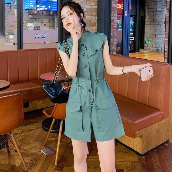 summer women elegant short sleeve solid jumpsuits female casual chic overalls button romper beach playsuit t66 women's & rompers, Black;white
summer women elegant short sleeve solid jumpsuits female casual chic overalls button romper beach playsuit t66 women's & rompers, Black;white