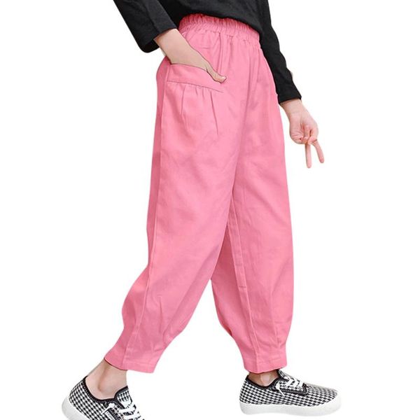 trousers big girl sport pants solid color girl's children's spring autumn kids casual style clothes 6 8 10 12 14, Blue 
trousers big girl sport pants solid color girl's children's spring autumn kids casual style clothes 6 8 10 12 14, Blue