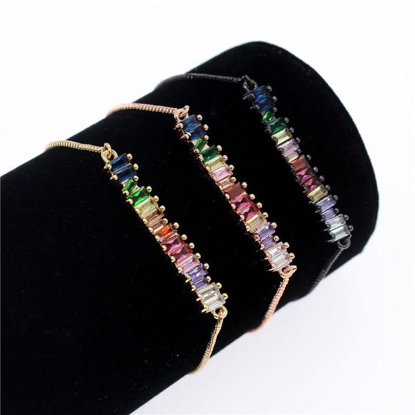 link, chain poshfeel colorful cubic zirconia rainbow bracelet for women gold bracelets & bangles crystal charm jewelry gift mbr190052, Black
link, chain poshfeel colorful cubic zirconia rainbow bracelet for women gold bracelets & bangles crystal charm jewelry gift mbr190052, Black