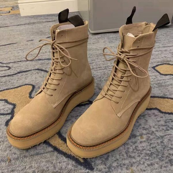 boots lace up suede women's thick bottom femme fashion round toe shoes woman runway ankle, Black
boots lace up suede women's thick bottom femme fashion round toe shoes woman runway ankle, Black