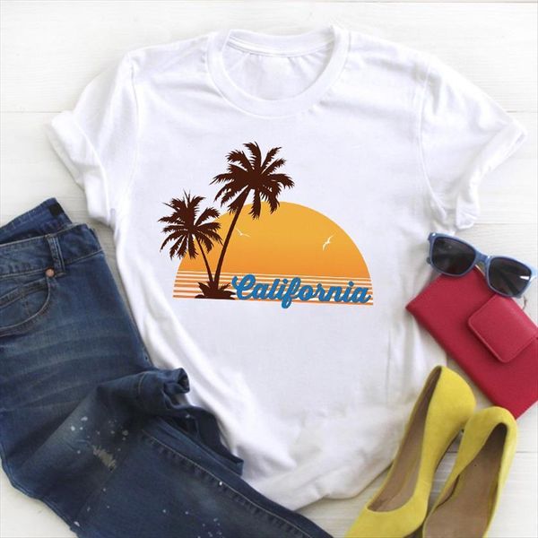 beach tree striped holiday printed womens space 90s summer tee ladies female clothes graphic, White
beach tree striped holiday printed womens space 90s summer tee ladies female clothes graphic, White