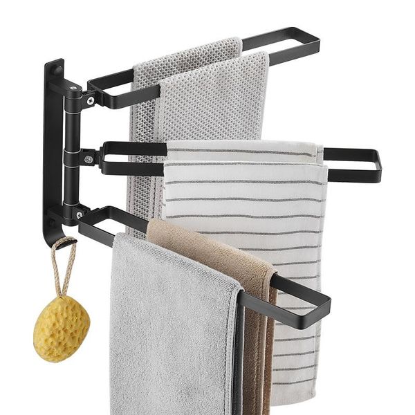 towel racks rack rotating bar space aluminium activity punching-wall-hung black silver bathroom storage
towel racks rack rotating bar space aluminium activity punching-wall-hung black silver bathroom storage