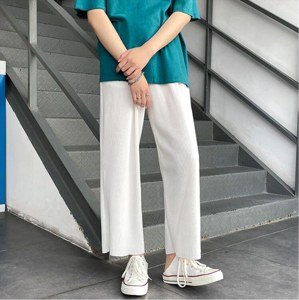 pleated fashion casual stretch women pants waist straight trousers man streetwear hip hop loose wide leg mens m 5xl, Black
pleated fashion casual stretch women pants waist straight trousers man streetwear hip hop loose wide leg mens m 5xl, Black